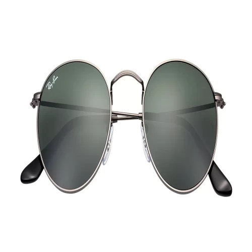 عینک آفتابی RayBan 3447 029 گرد فلزی سبز کلاسیک