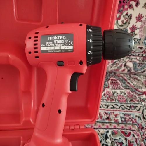 فروش دریل شارژی 12 ولت مکتک ژاپن با باتری نیکل