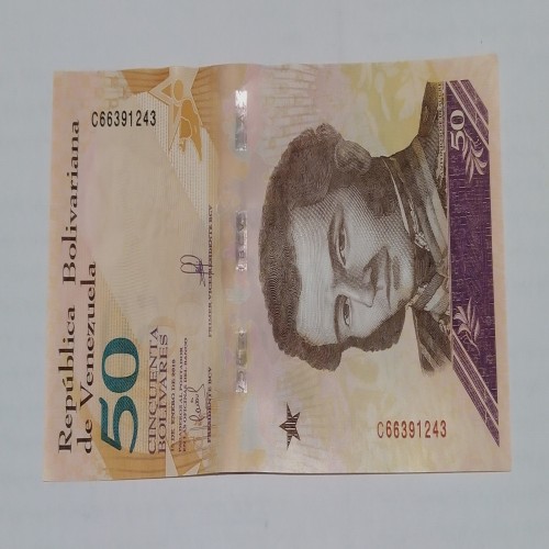 فروش تک سوپربانکی اسکناس 50 ونزوئلا اصل و کلکسیونی