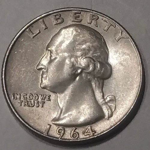 فروش سکه نقره امریکا 25 سنتی 1964 ش 14