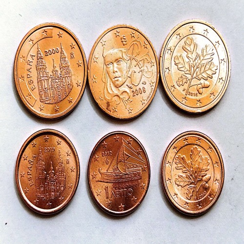 فروش سکه21سنت یورو اتحادیه 6عدد(411))