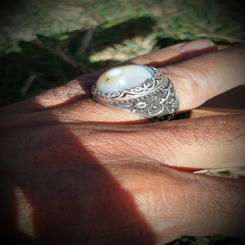 فروش انگشتر نقره باباقوری با قیمت مناسب و کیفیت عالی