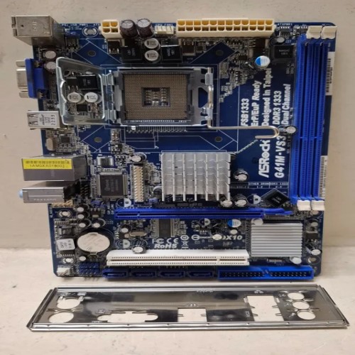 فروش مادربرد ASRock G41M VS3 سوکت 775 با پنل و رم DDR3