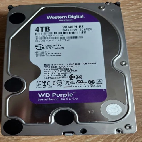 فروش هارد وسترن بنفش 4TB با گارانتی اصلی