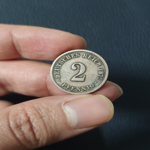 فروش سکه دو فنیک امپراتوری آلمان 1875 اصل