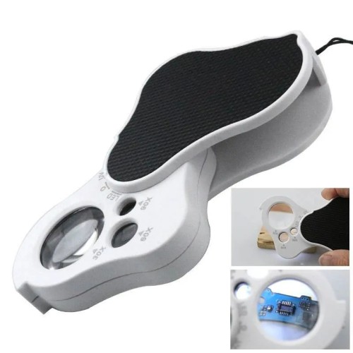 فروش ذره بین جواهری مدل RE3690 با چراغ و UV