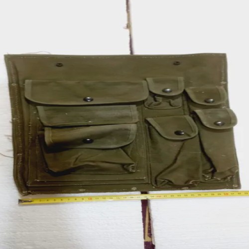 فروش کیف ابزار دیواری نظامی آمریکایی قدیمی برزنت بادوام