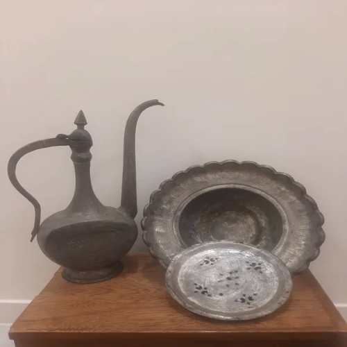 فروش آفتابه لگن قدیمی قلمکاری دست ساز با قیمت مناسب