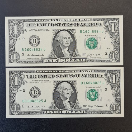 فروش جفت اسکناس دلار آمریکا 2009 نیویورک اصل