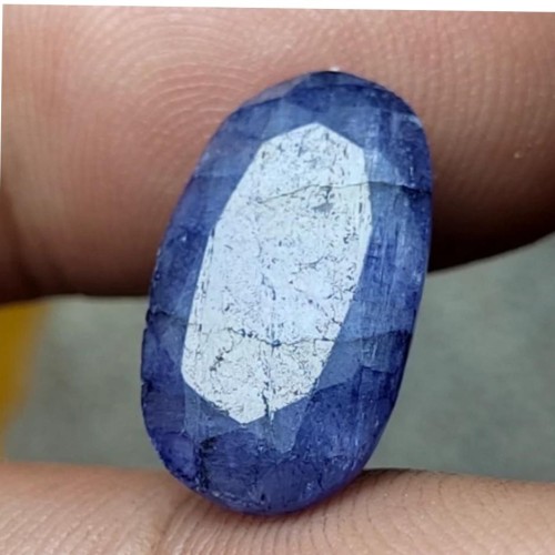 خرید نگین یاقوت کبود 5.55 قیراط تراش جواهری وردسا