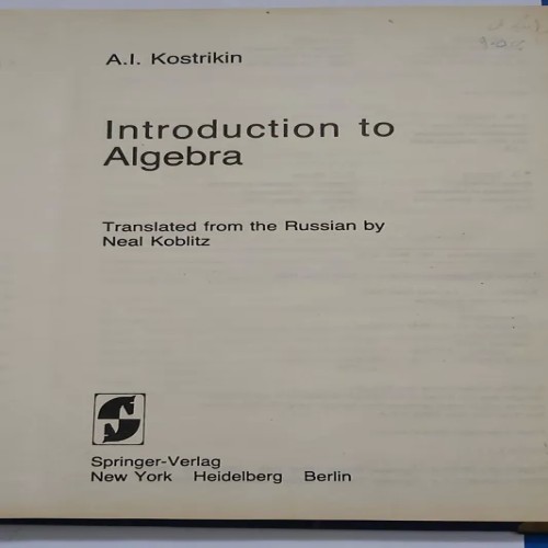 فروش Introduction to algebra
