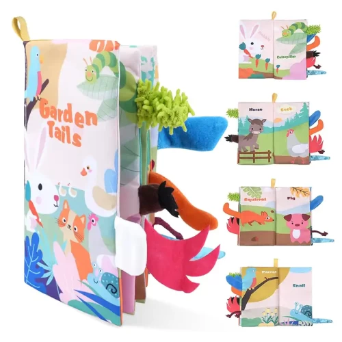 کتاب پارچه ای آموزشی حیوانات اهلی برای کودکان