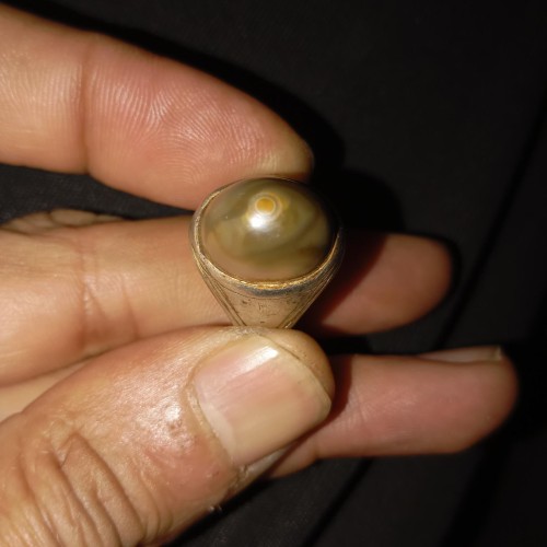 فروش انگشتر کهنه جزع نقره با رکاب یمن