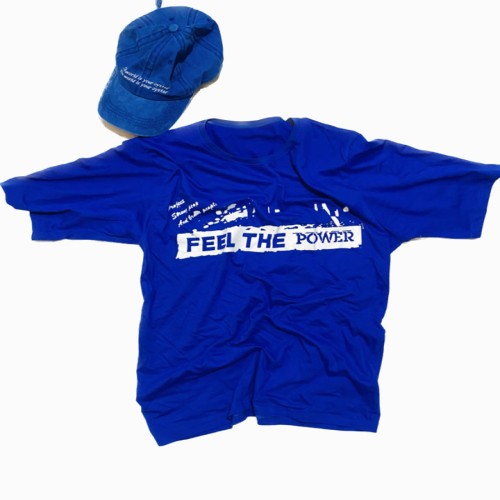 تیشرت مردانه آبی FEEL THE POWER مدل 1136