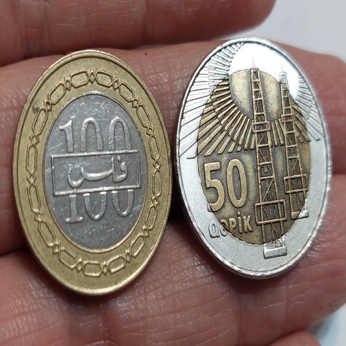 فروش 2 سکه آذربایجان و بحرین باهم با بهترین قیمت