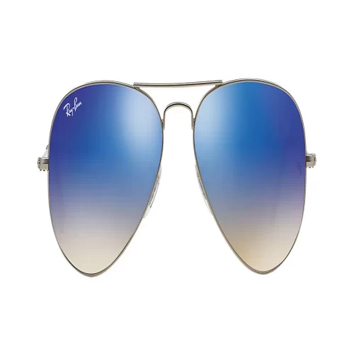 عینک آفتابی RayBan 3025 Aviator Silver Blue Gradient Flash