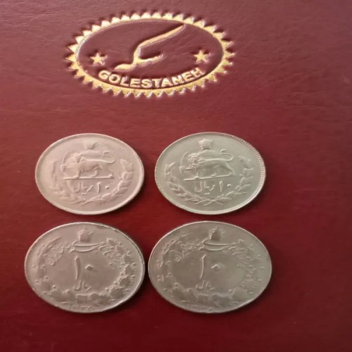 خرید ست سکه 10 ریالی پهلوی 4 عدد با طرح‌های متنوع