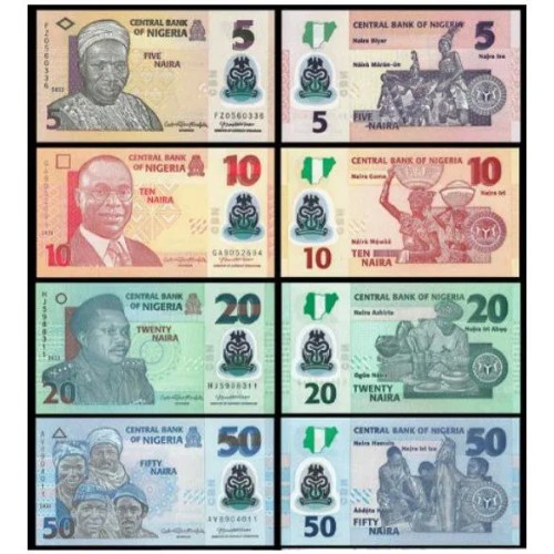 فروش ست 4 برگی اسکناسهای نیجریه بدون تکرار