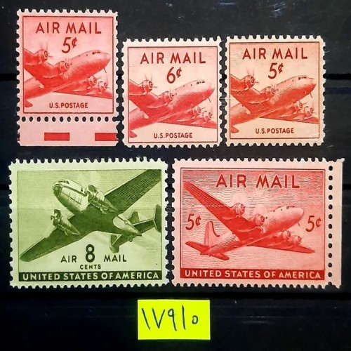 فروش سری تمبر ارزشمند پست هوایی امریکا با قیمت مناسب