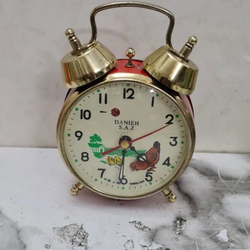 فروش ساعت رومیزی کوکی قدیمی با موتور فلزی سالم