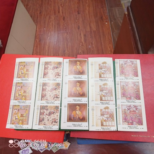 فروش ارور5تکه ورق 3تمبره فردوسی برش نخورده