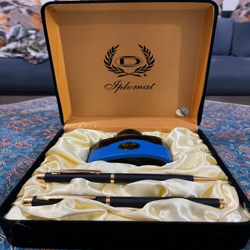 فروش ست خودکار و خودنویس ایپلمات جعبه مخمل (نو)