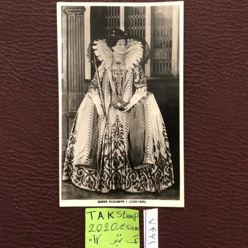 فروش فوتو کارت پستال ملکه الیزابت اول نایاب