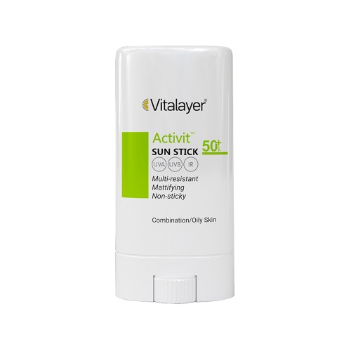 ضدآفتاب استیکی اکتی ویت SPF50 ویتالیر مخصوص پوست چرب