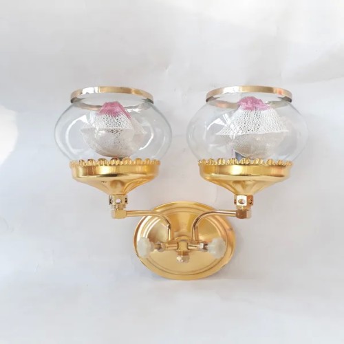 فروش روشنایی گازی 2 شعله حبابی طلایی با کیفیت عالی