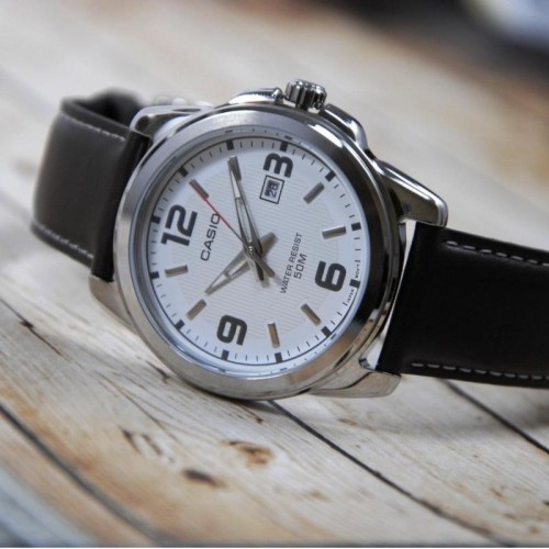 فروش ساعت کاسیو مردانه چرم مدل MTP 1314L با قیمت مناسب