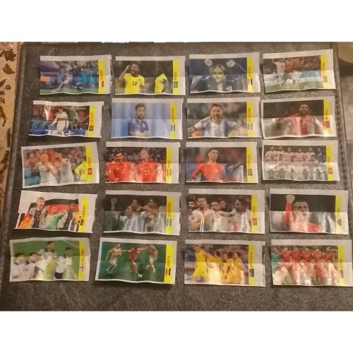 20 عدد عکس آدامس فوتبالی بدون تکرار و با کیفیت