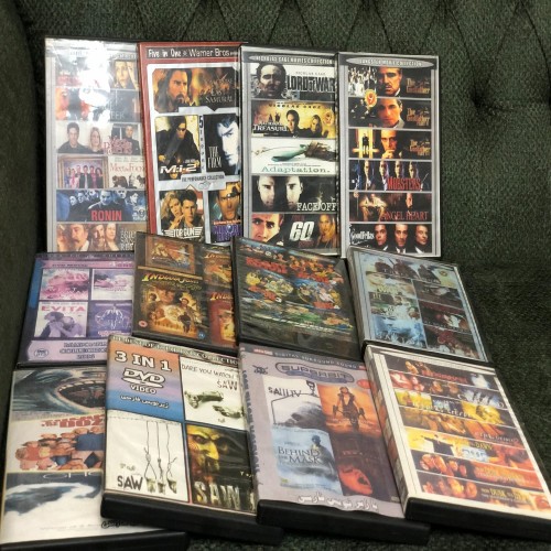 پک 12 فیلم خارجی با قاب دی وی دی - حدود 100 فیلم