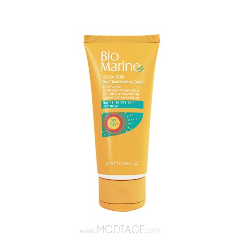 کرم ضد آفتاب روشن کننده و ضد چروک SPF50 بایومارین