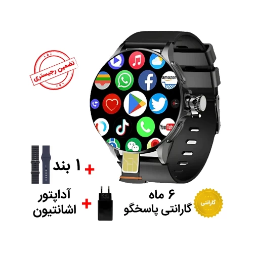 ساعت هوشمند سیم کارت خور GT200 4G اندرویدی رجیستر شده