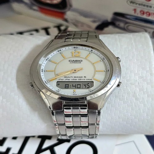 فروش ساعت کاسیو دوزمانه سولار اصل ژاپن