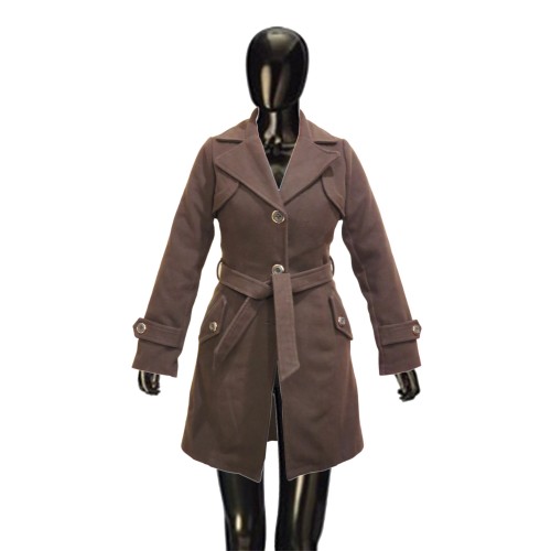 پالتو فوتر ضخیم زنانه قهوه ای سایز M | شیک و راحت