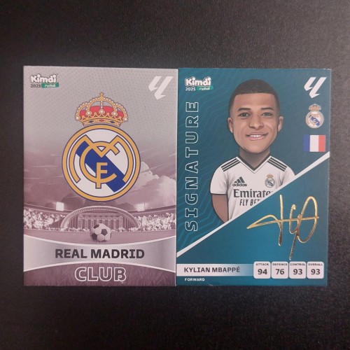 فروش کارت کیمدی امباپه امضا و رئال مادرید