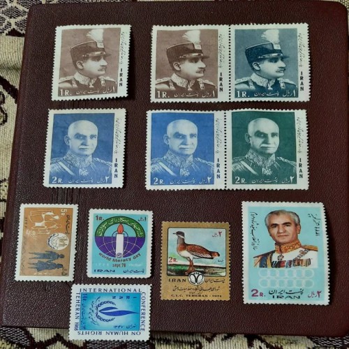 فروش بیاد رضا انقلاب سفید 11 تمبر زیبا تمبر ص171