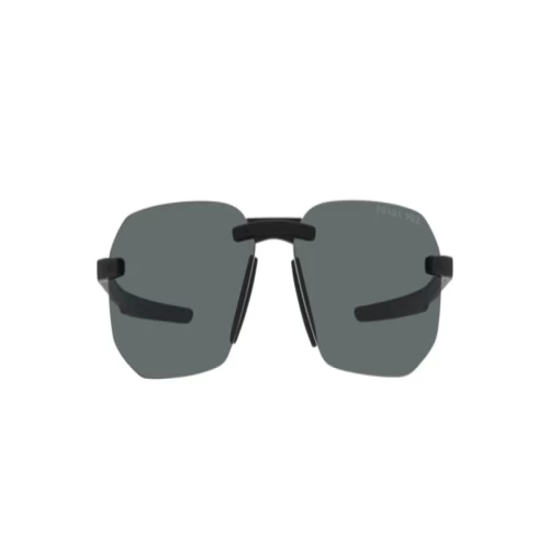 عینک آفتابی پرادا PS 09WS Polarized با فریم بیضی و دودی