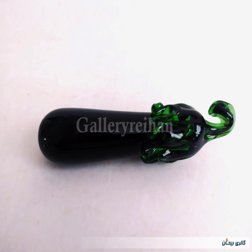 بادمجان شیشه ای دست ساز قدیمی و کمیاب برای دکور