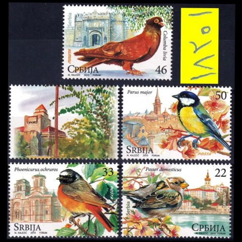 فروش سری تمبر کمیاب و ارزشمند پرندگان،چاپ صربستان