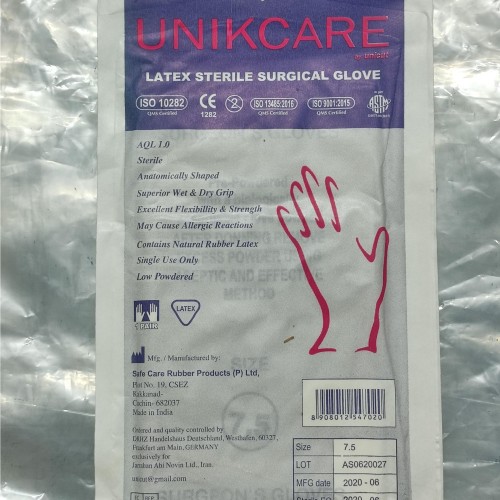 فروش دستکش جراحی Unykcare با کیفیت عالی و قیمت مناسب