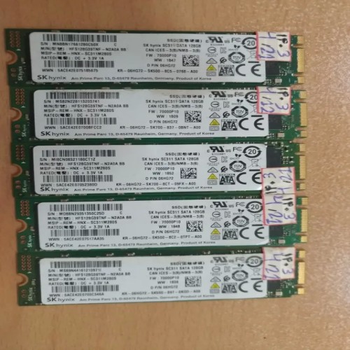 فروش هارد SSD M.2 128 گیگابایت با دوشیار اصل