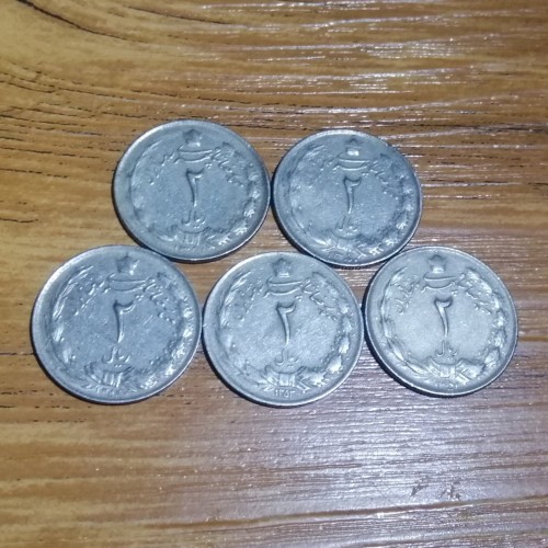 فروش ست 2 ریال دوتاج پهلوی دهه 50 کد 4771