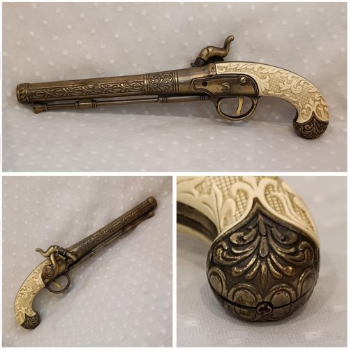 فندک بزرگ تپانچه فلزی زیبا و خاص با طراحی منحصر به فرد