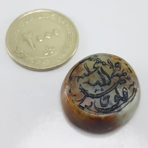 نگین عقیق سلیمانی خطی کهنه با ضمانت و قیمت مناسب