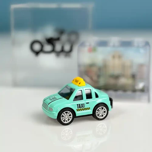 ماشین فلزی عقب کش تاکسی سبز مدل P/836H019