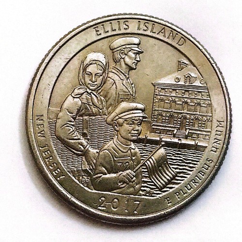 سکه 25 سنت نیوجرسی آمریکا 2017 اصل و کمیاب