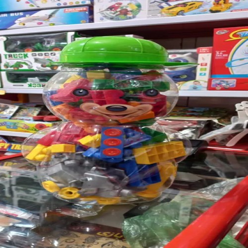 ساختنی آجر بازی مدل خرس پاندا بزرگ - سرگرمی و آموزش