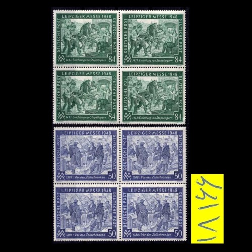 فروش سری کامل بلوک تمبر المان 1948،لیپزیگ